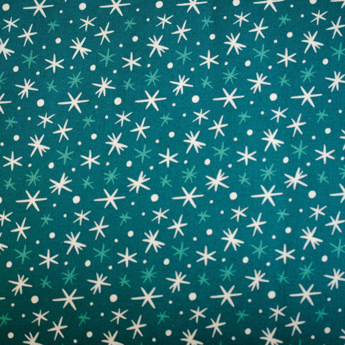 Cloud9 First Flurries- Teal- Quilting Cotton Fabric