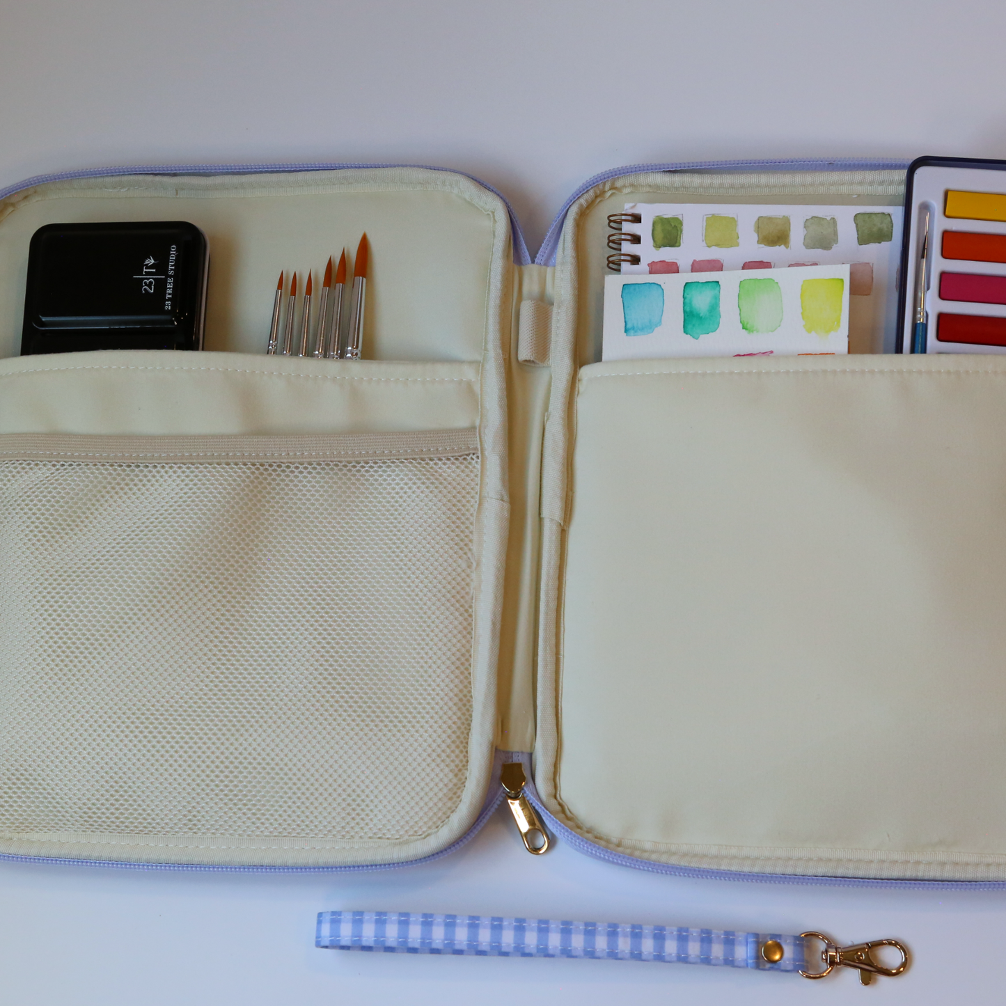 Juliette Watercolor Clutch & Workbook Organizer