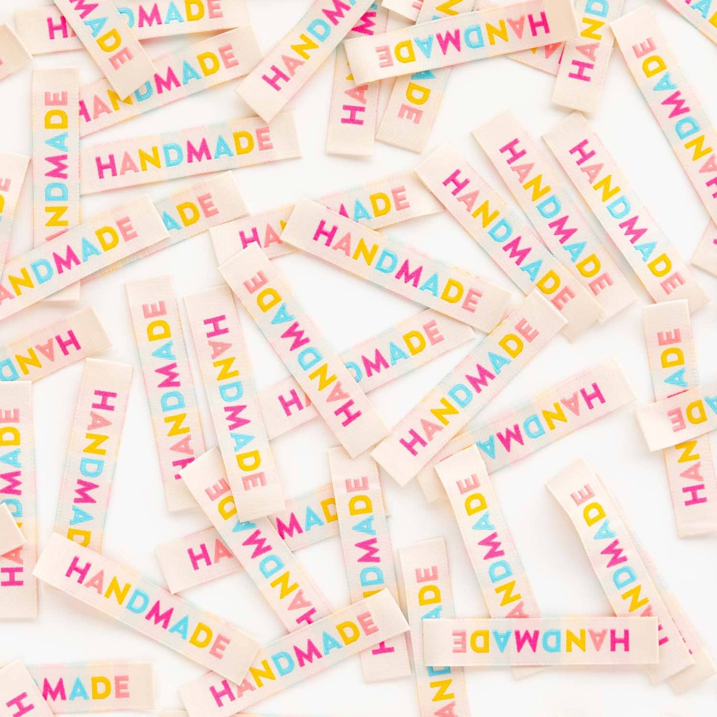 Colorful Handmade - Sewing Woven Clothing Label Tags