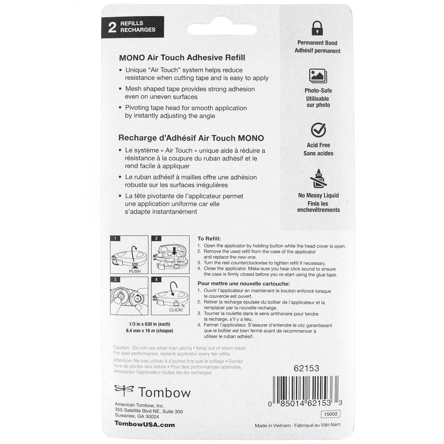 MONO Air Touch Refill, 2-Pack