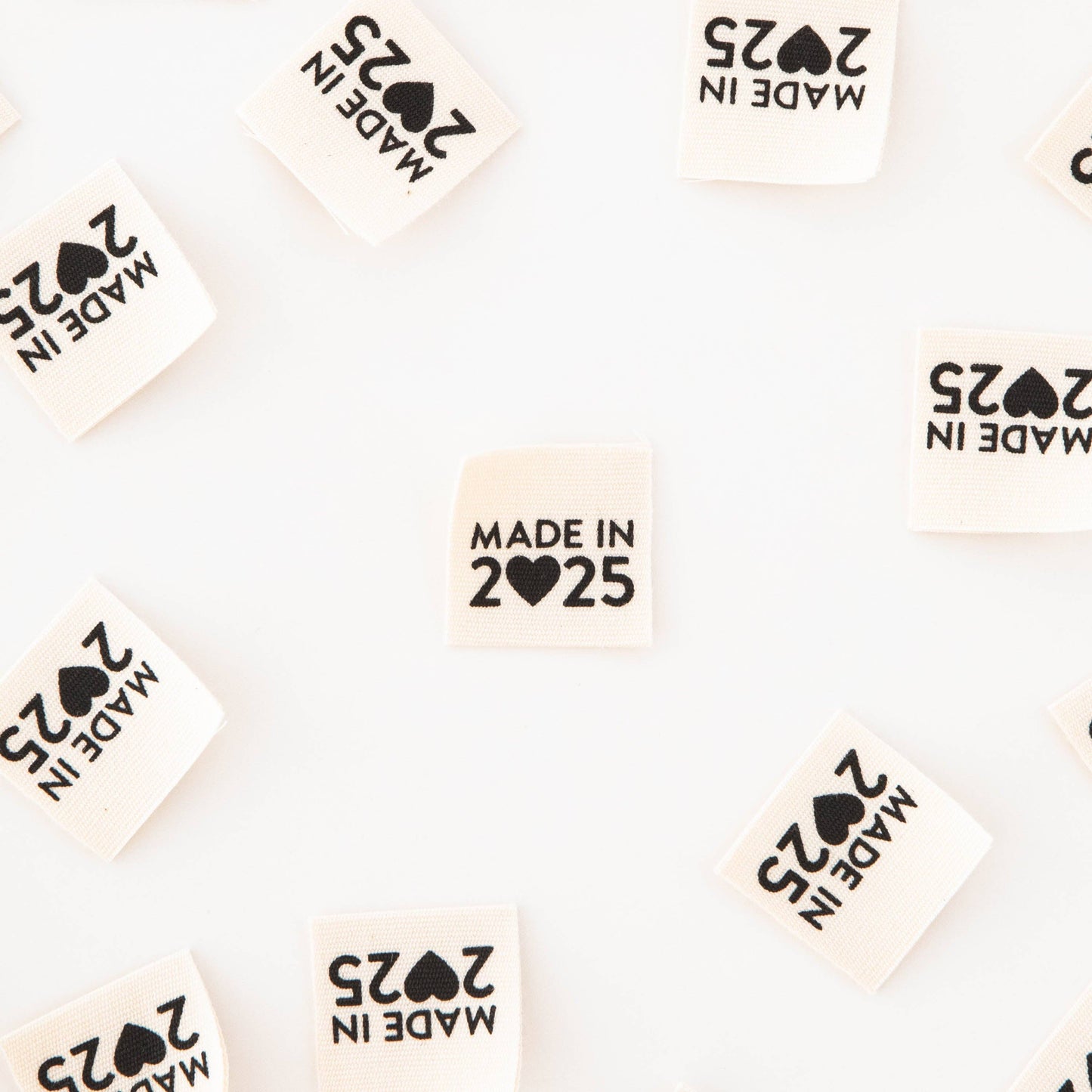 Made in 2025 Organic Cotton Sewing and Quilting Labels