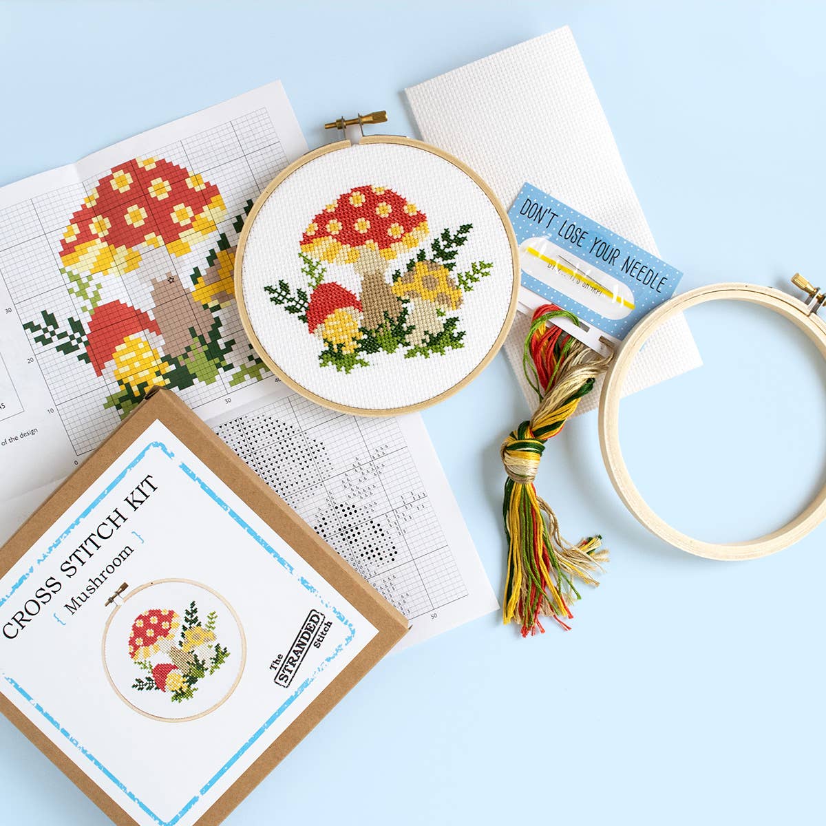 Stranded Stitch Gnome Cross Stitch Kit