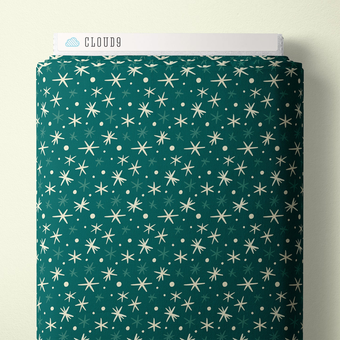 Cloud9 First Flurries- Teal- Quilting Cotton Fabric