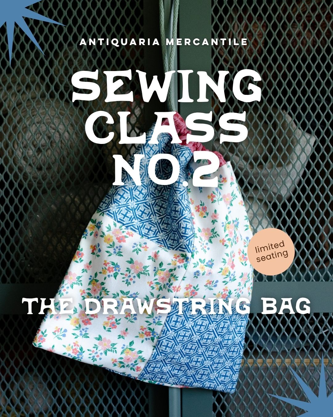 Sewing Class, No.2 | Drawstring Bag (In person, 10/25/2026)
