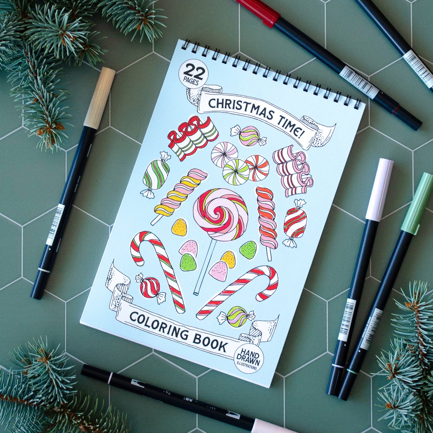 Antiquaria Christmas Time! Premium Coloring Book