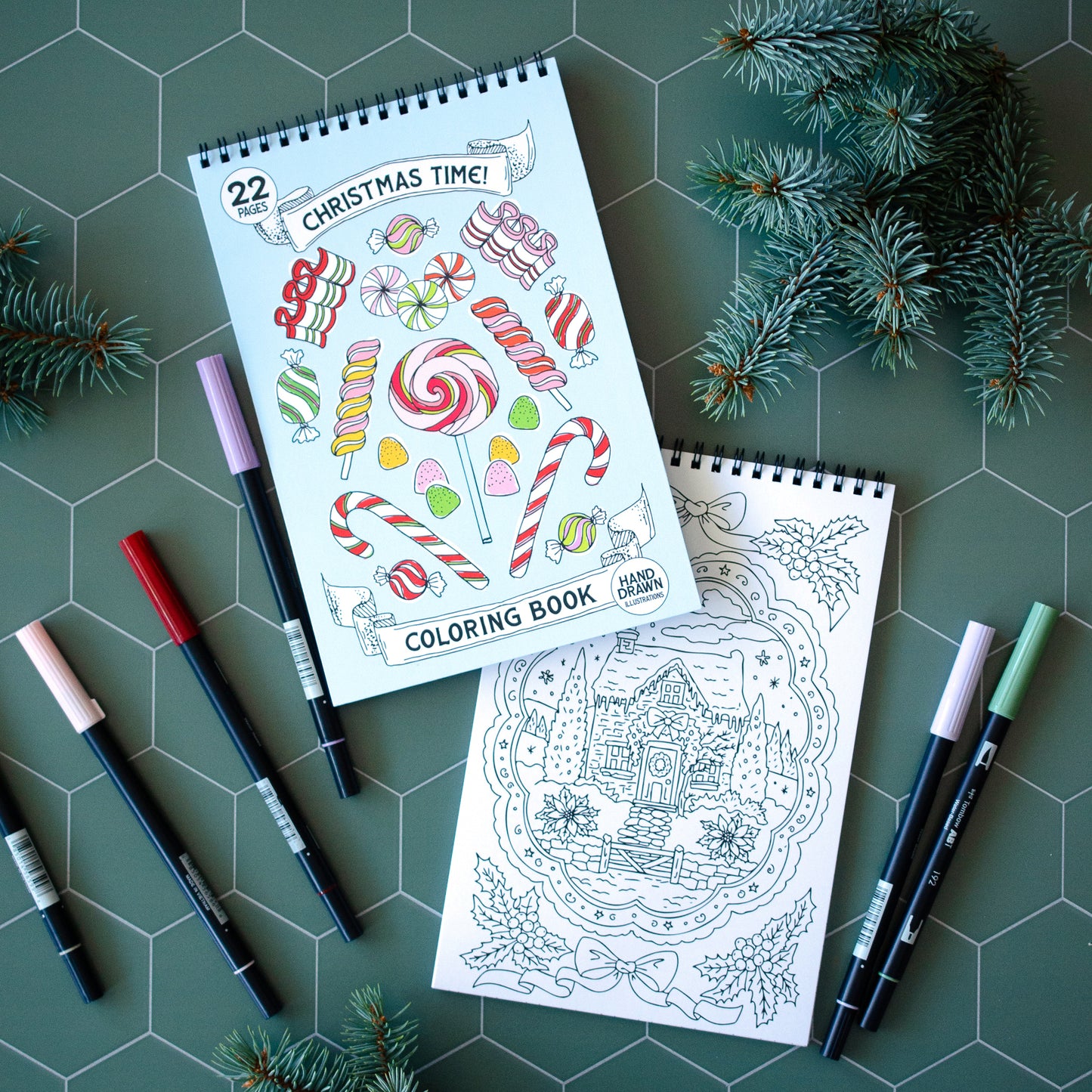 Antiquaria Christmas Time! Premium Coloring Book