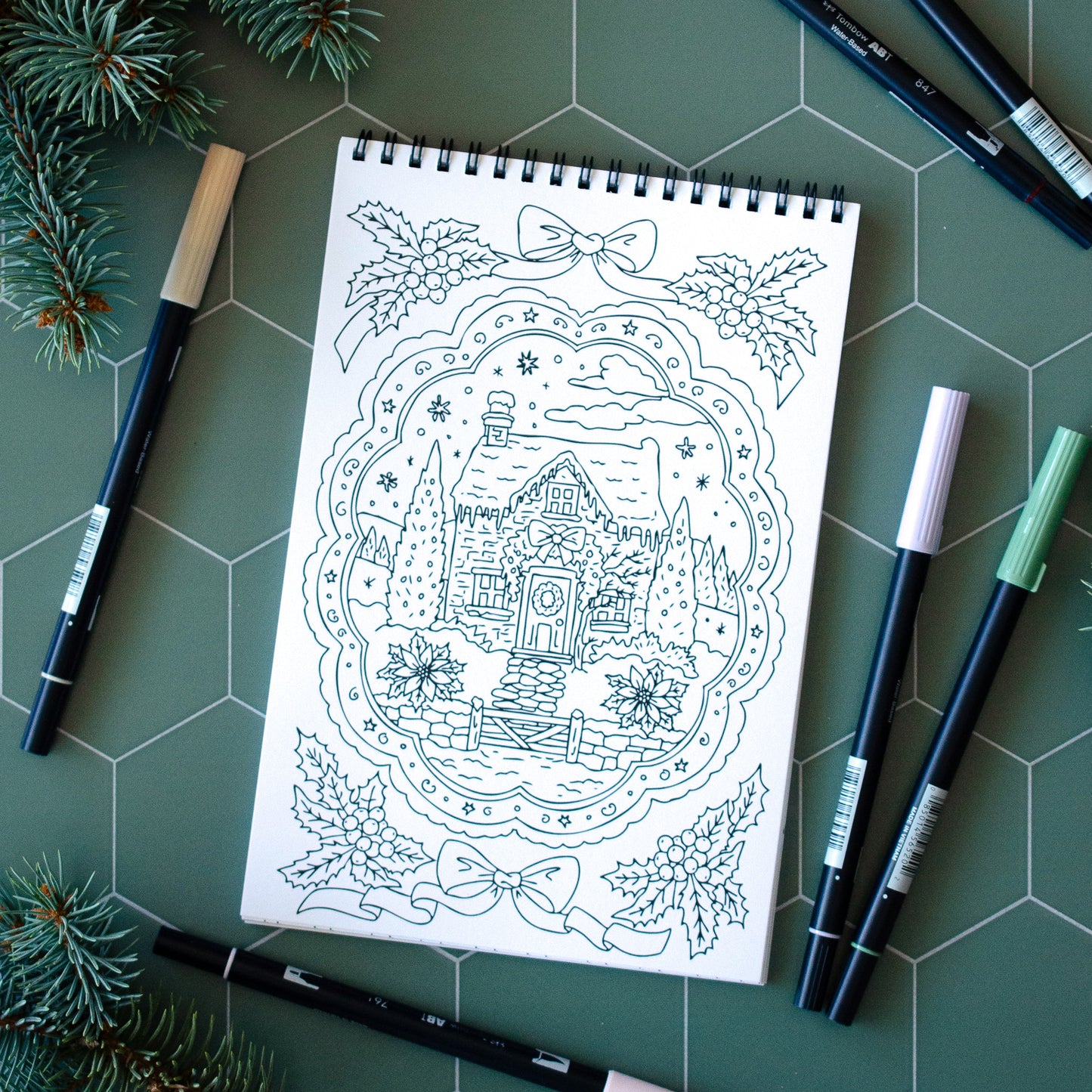 Antiquaria Christmas Time! Premium Coloring Book