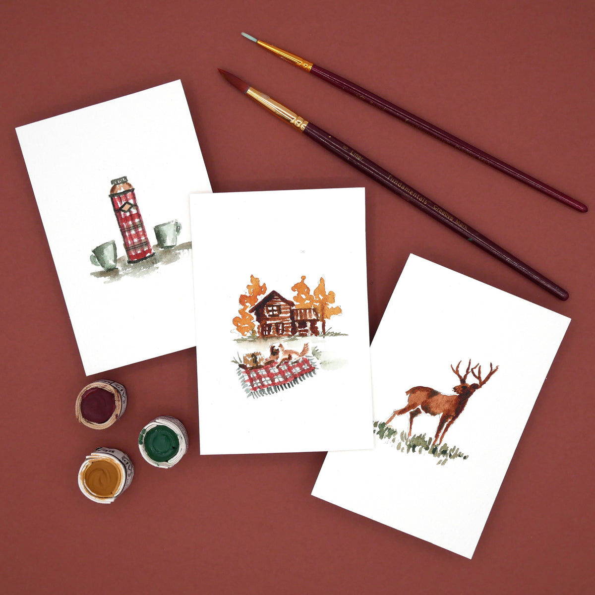 Antiquaria Mini Watercolor Kit: Woodland Friends