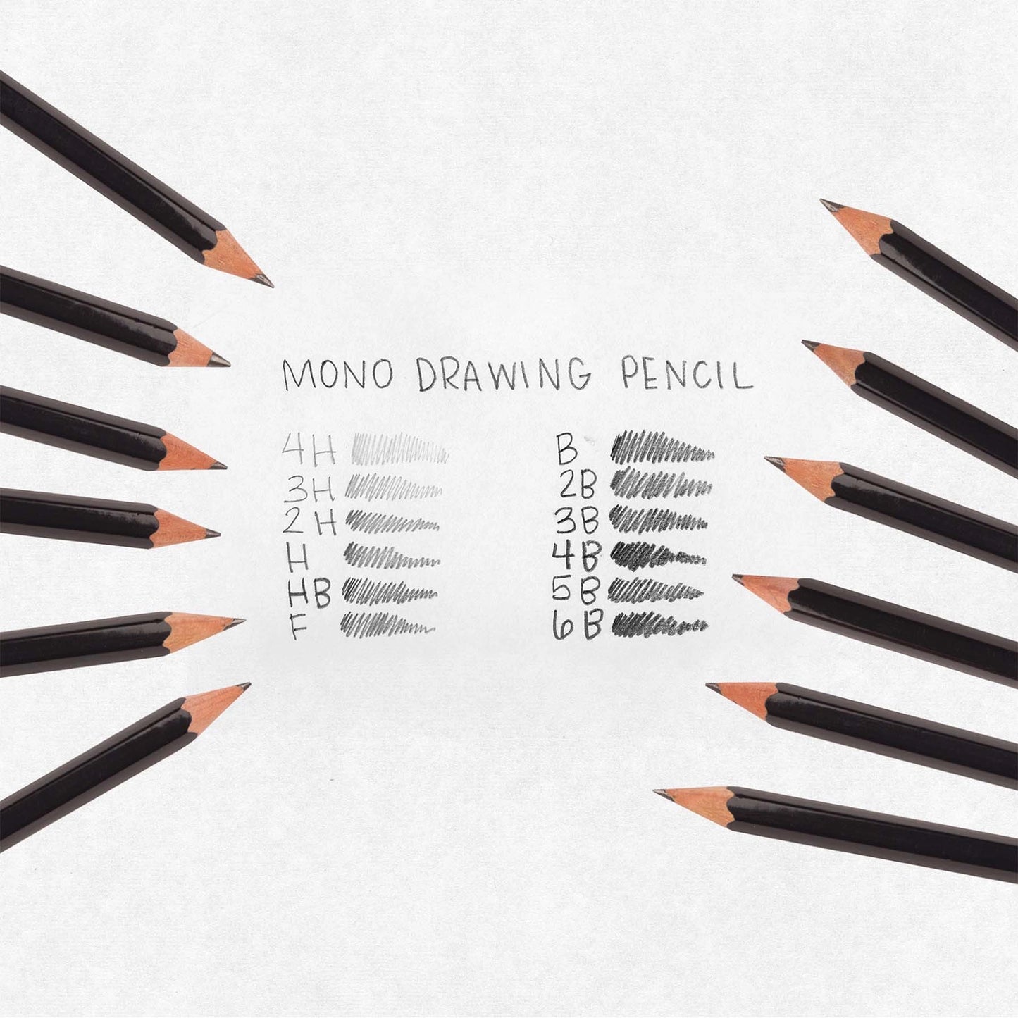 Mono Drawing Pencil Set - 12-Pack