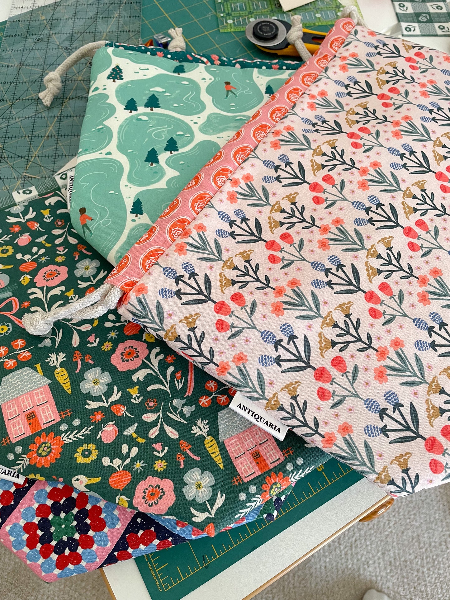 Cloud9 Homestead- Green- Quilting Cotton Fabric