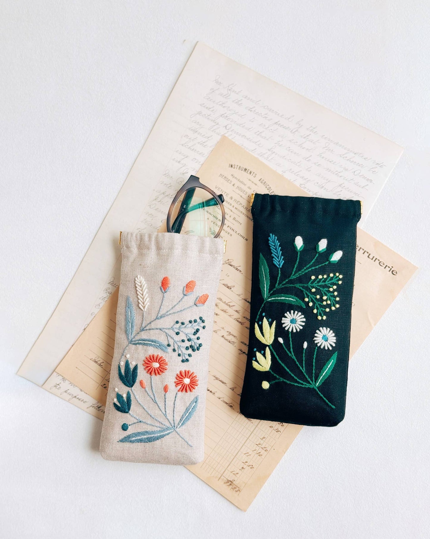 Wildflower Eyeglass Case Kit