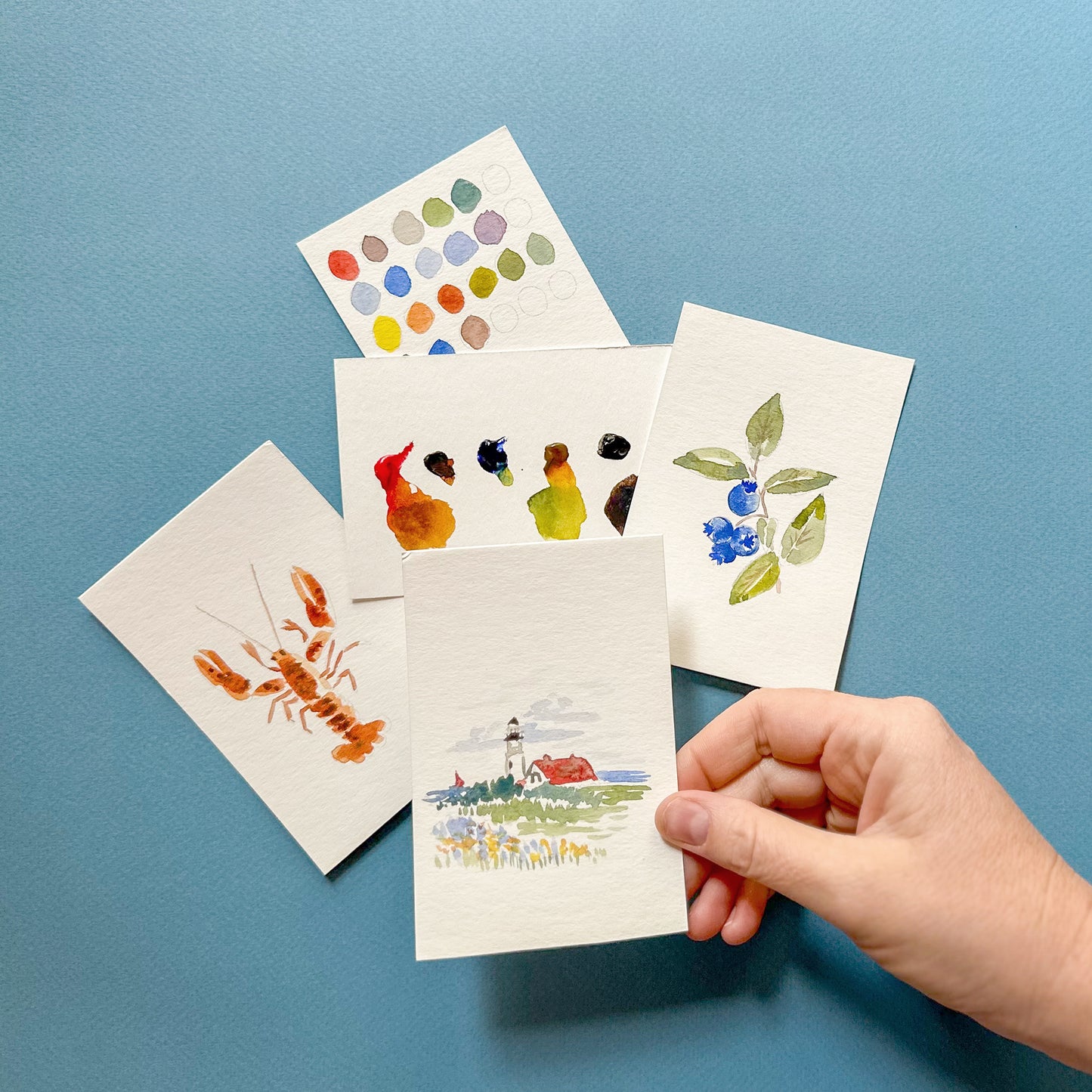 Antiquaria Mini Watercolor Painting Kit: Lighthouse