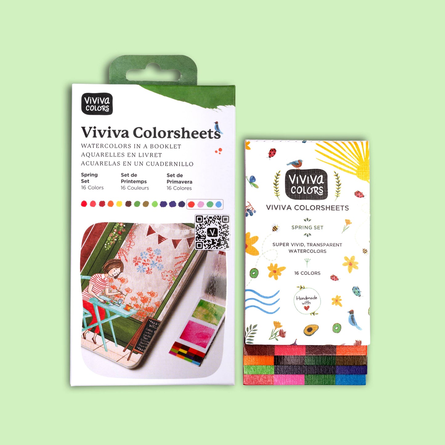 Colorsheets- Spring - 16 Watercolors