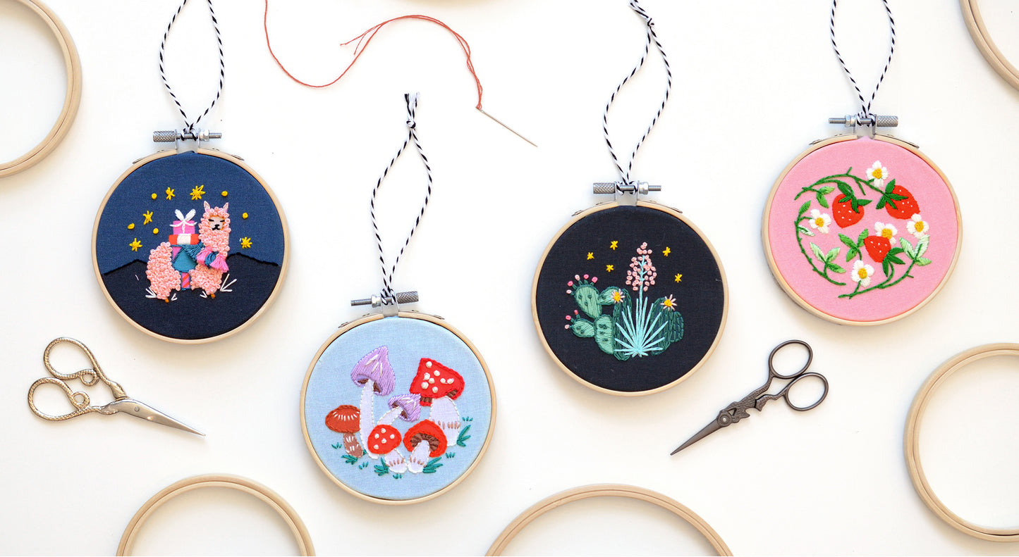 Create Your Own Embroidered Ornament – Embroidery Workshop- November 2nd 1pm-3pm