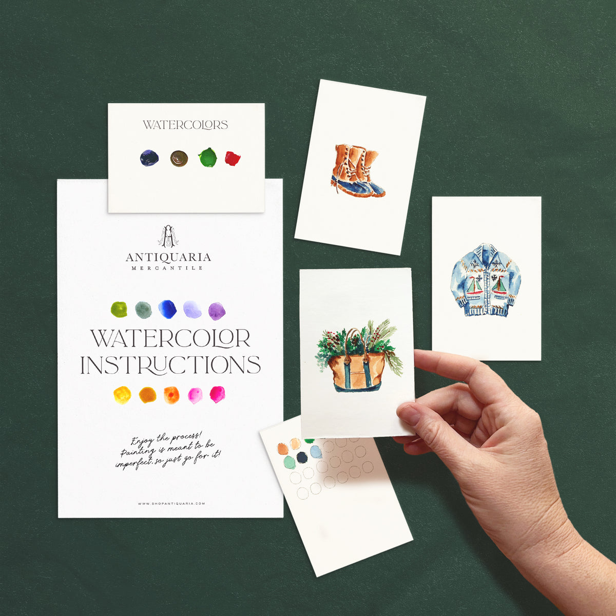 Antiquaria Mini Watercolor Kit: Woodland Forager