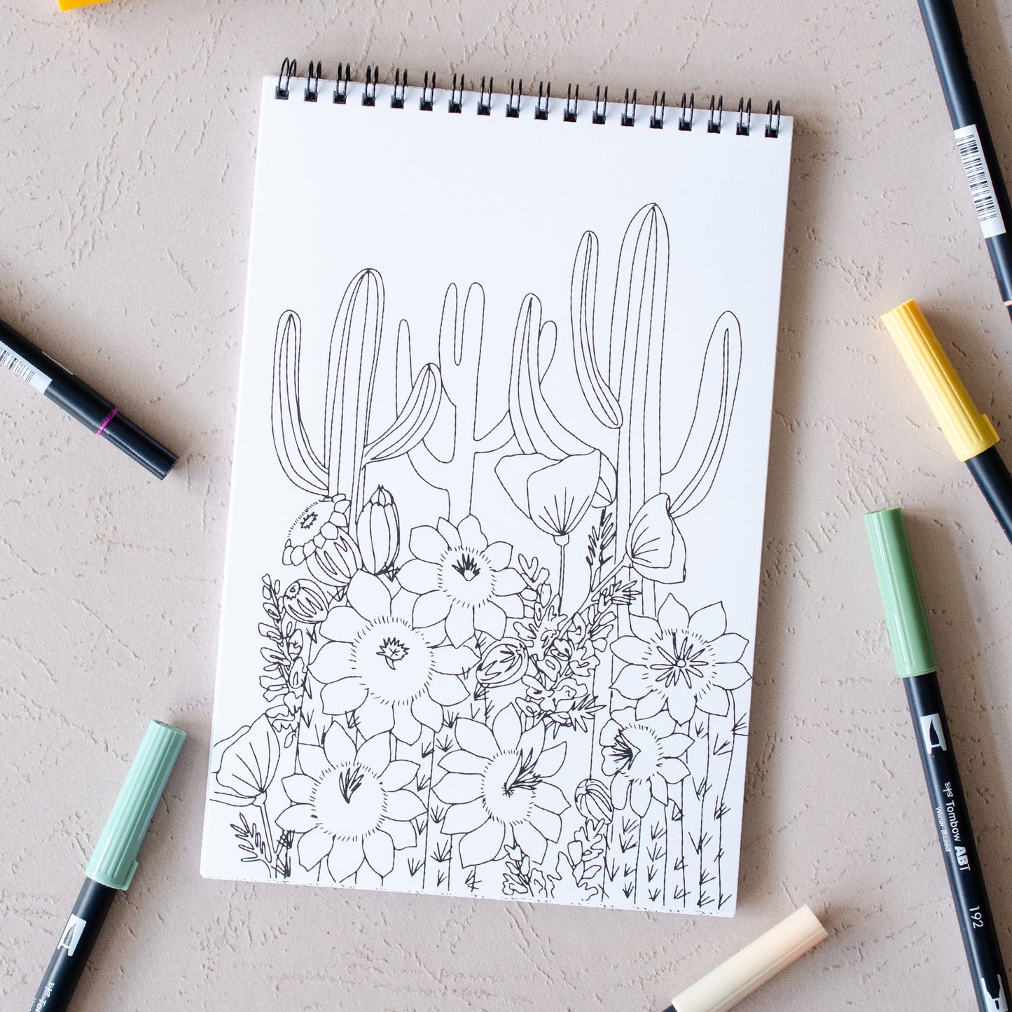 Antiquaria Wildflowers Premium Coloring Book
