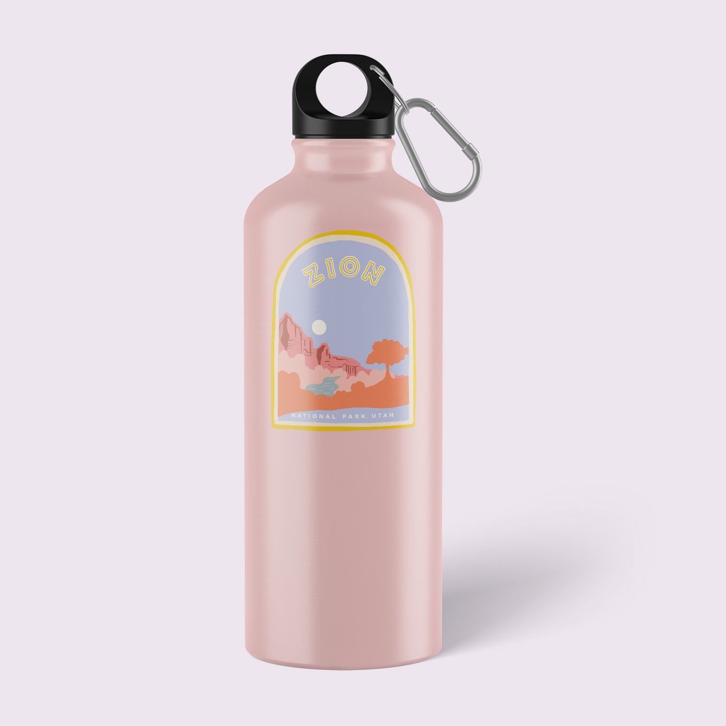 A Yosemite National Park sticker featuring the iconic the high canyon walls, including mountains, and a flowing river, perfect for outdoor enthusiasts and nature lovers.