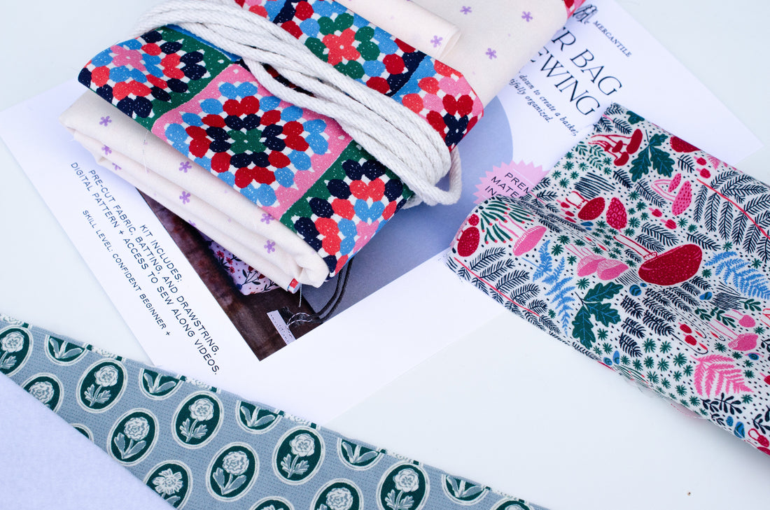 Introducing the Gather Bag Sewing Pattern | A Project Bag/Bucket