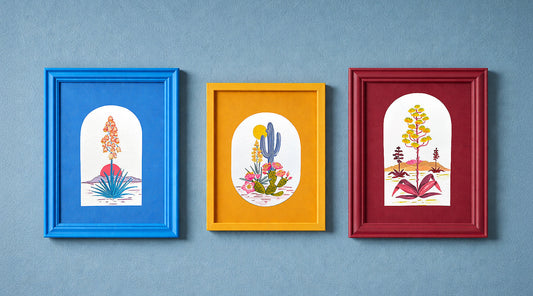 Color-Drenched Frame Makeover with Cactus Art | Tutorial
