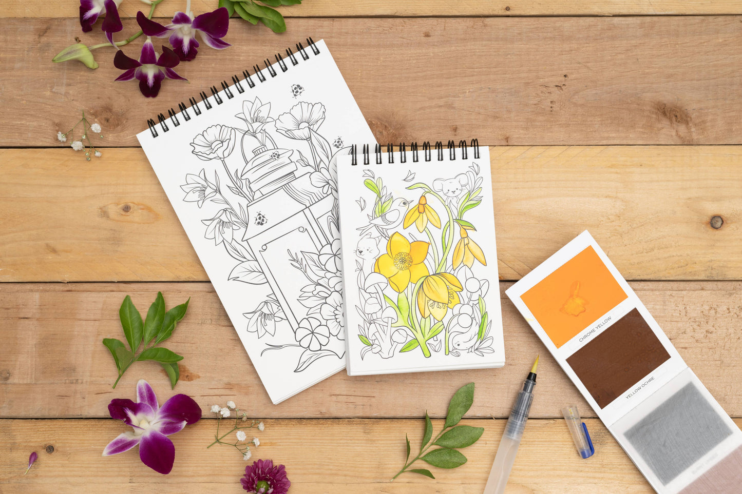 Floral Coloring Book