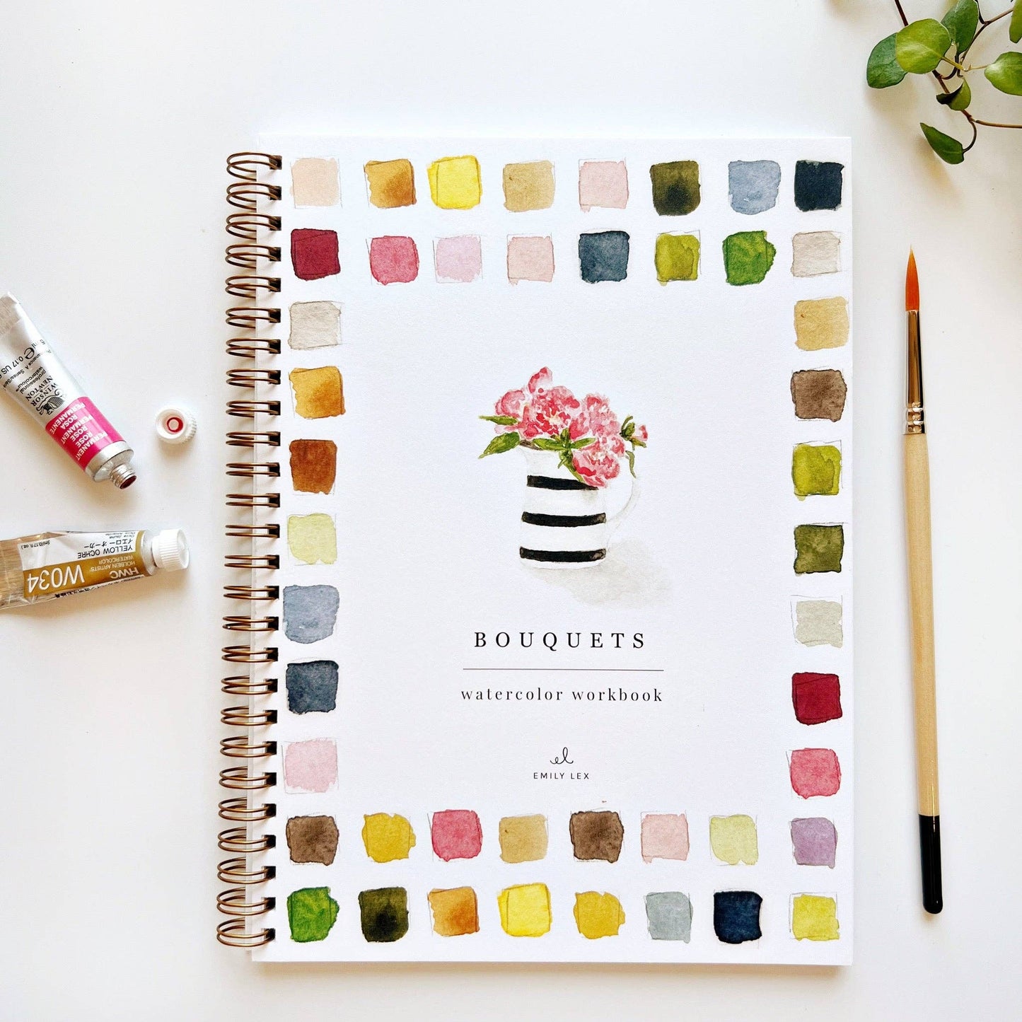 Emily Lex Bouquets watercolor workbook