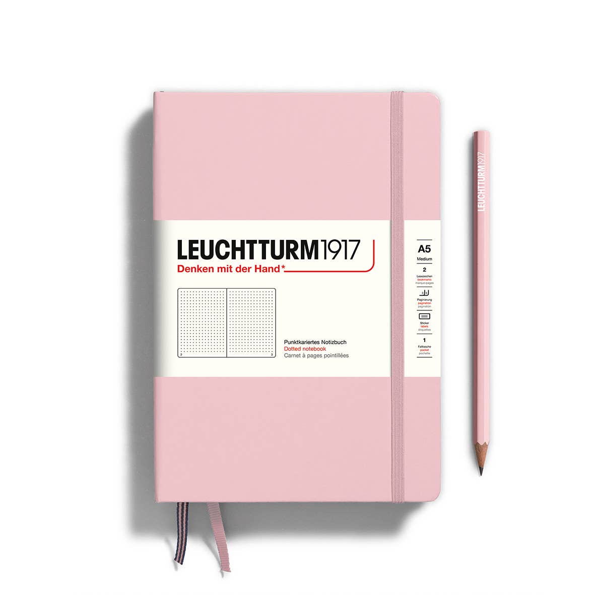 Notebooks - Medium (A5): Sage / Hardcover / Dotted