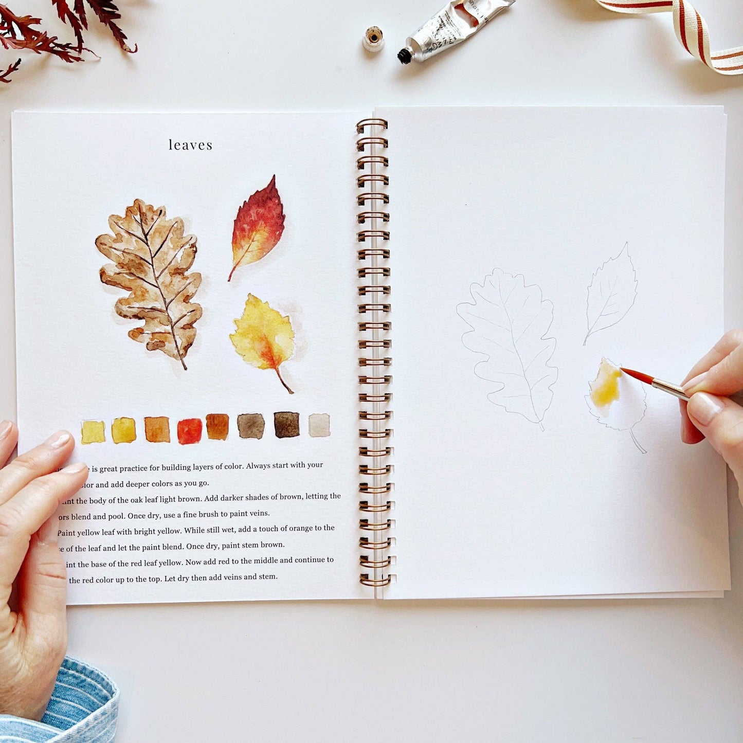 Emily Lex Autumn watercolor workbook