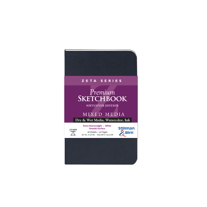 Stillman & Birn Mixed Media Sketchbook -Zeta Series: 7 x 10 Portrait WIREBOUND