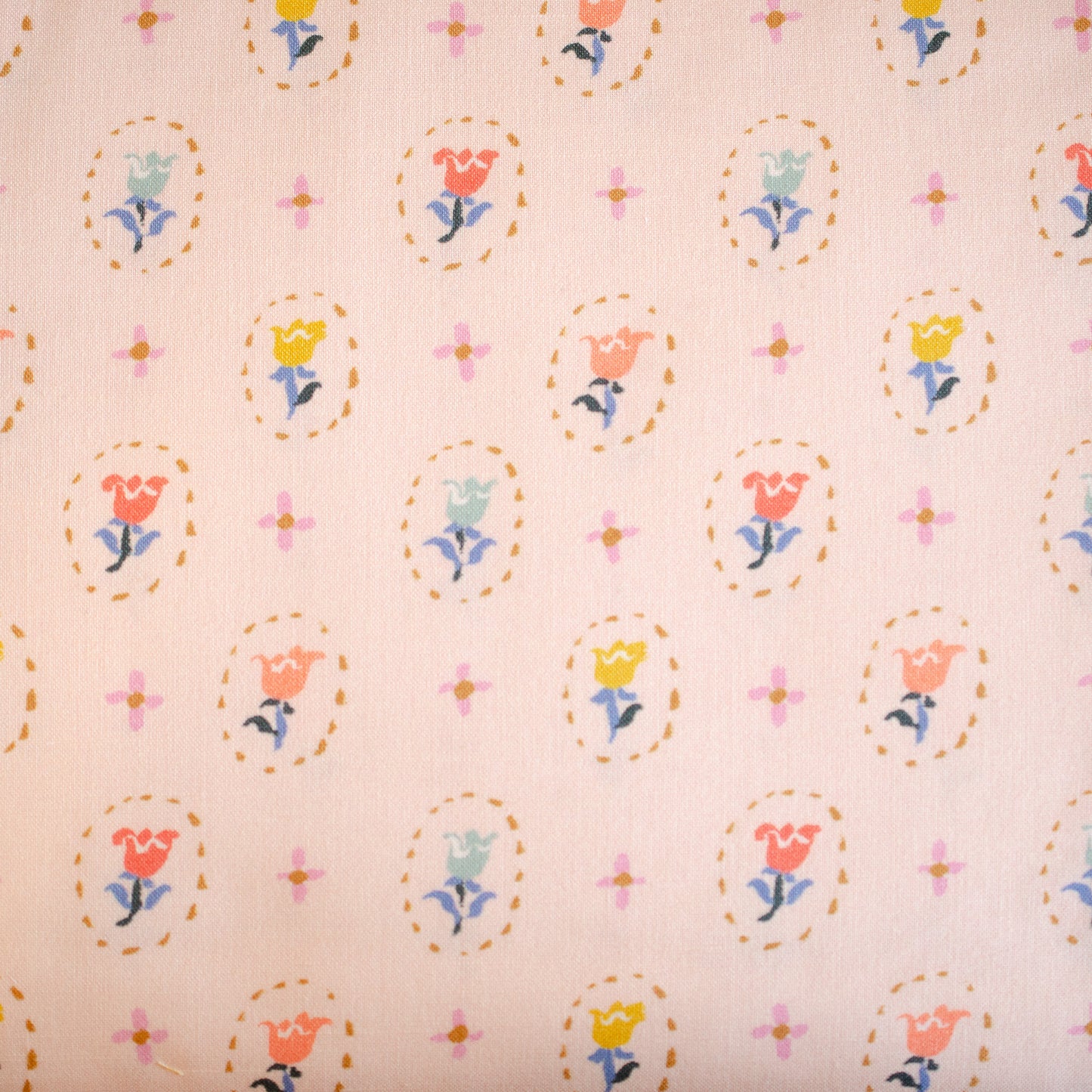 Cloud9 Tiny Tulips Quilting Cotton Fabric