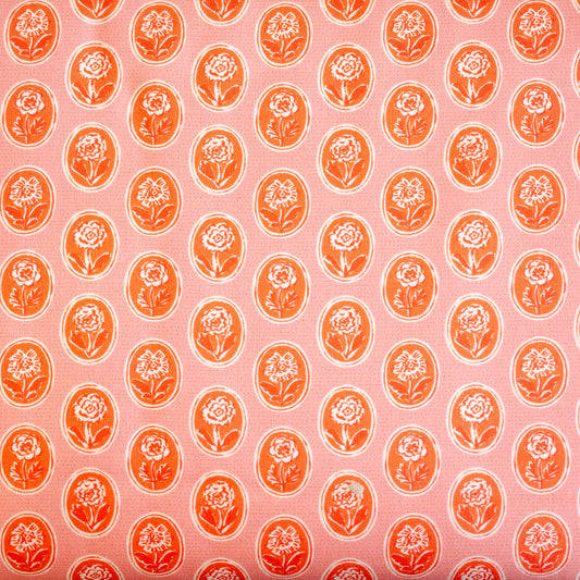 Cloud9 Pressed Flowers Pink and Orange- Quilting Cotton Fabric