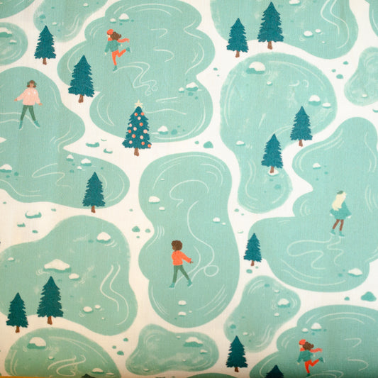 Cloud9 Afternoon Ice Skating Quilting Cotton Fabric