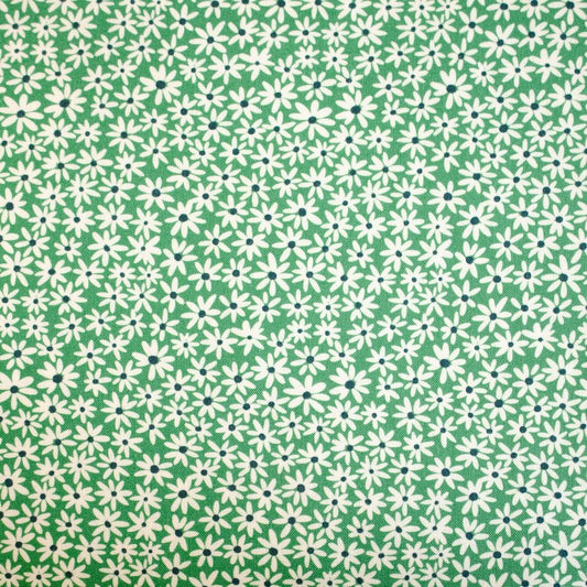 Cloud9 Tiny Daisies- Green- Quilting Cotton Fabric