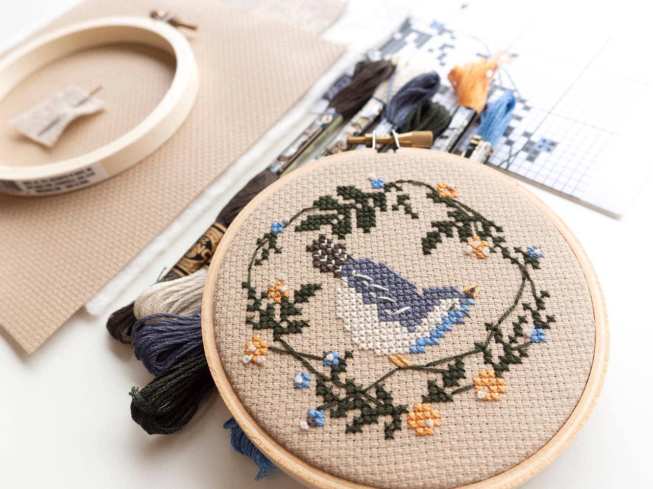 Spring Bird DIY Cross Stitch Kit