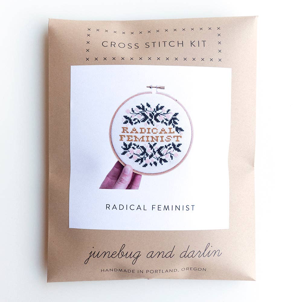 Radical Feminist DIY Cross Stitch Kit