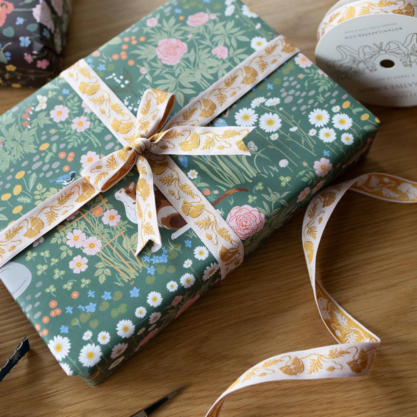 GOLD POPPY | EMBROIDERED RIBBON