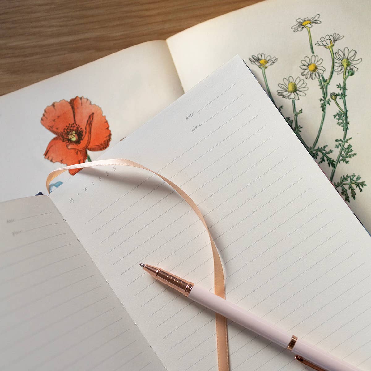 POPPY GARDEN | LINEN BOUND JOURNAL (Ruled)