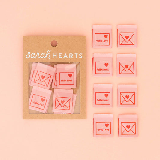 With Love Envelope - Sewing Woven Quilt and Garment Labels