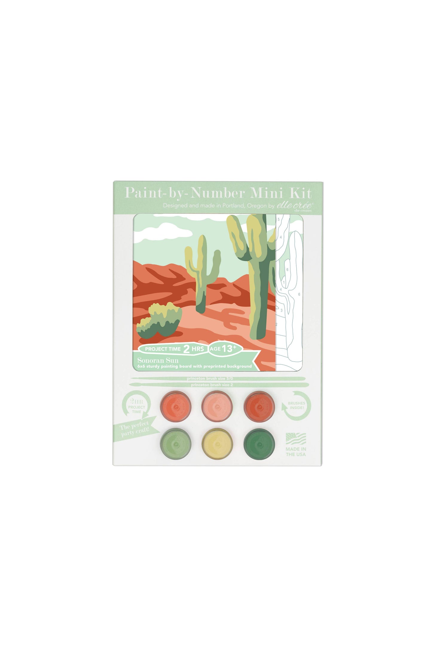 Sonoran Sun MINI Paint-by-Number Kit