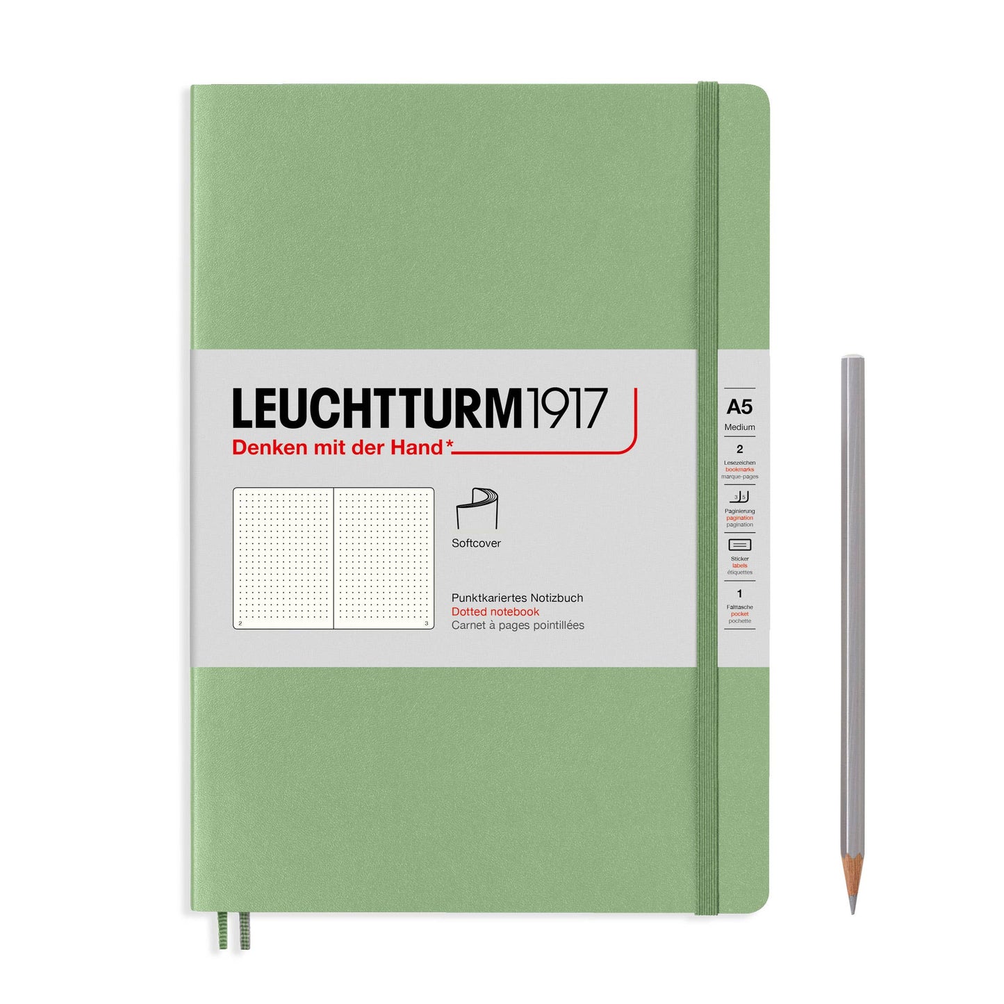 Notebooks - Medium (A5): Olive / Hardcover / Squared
