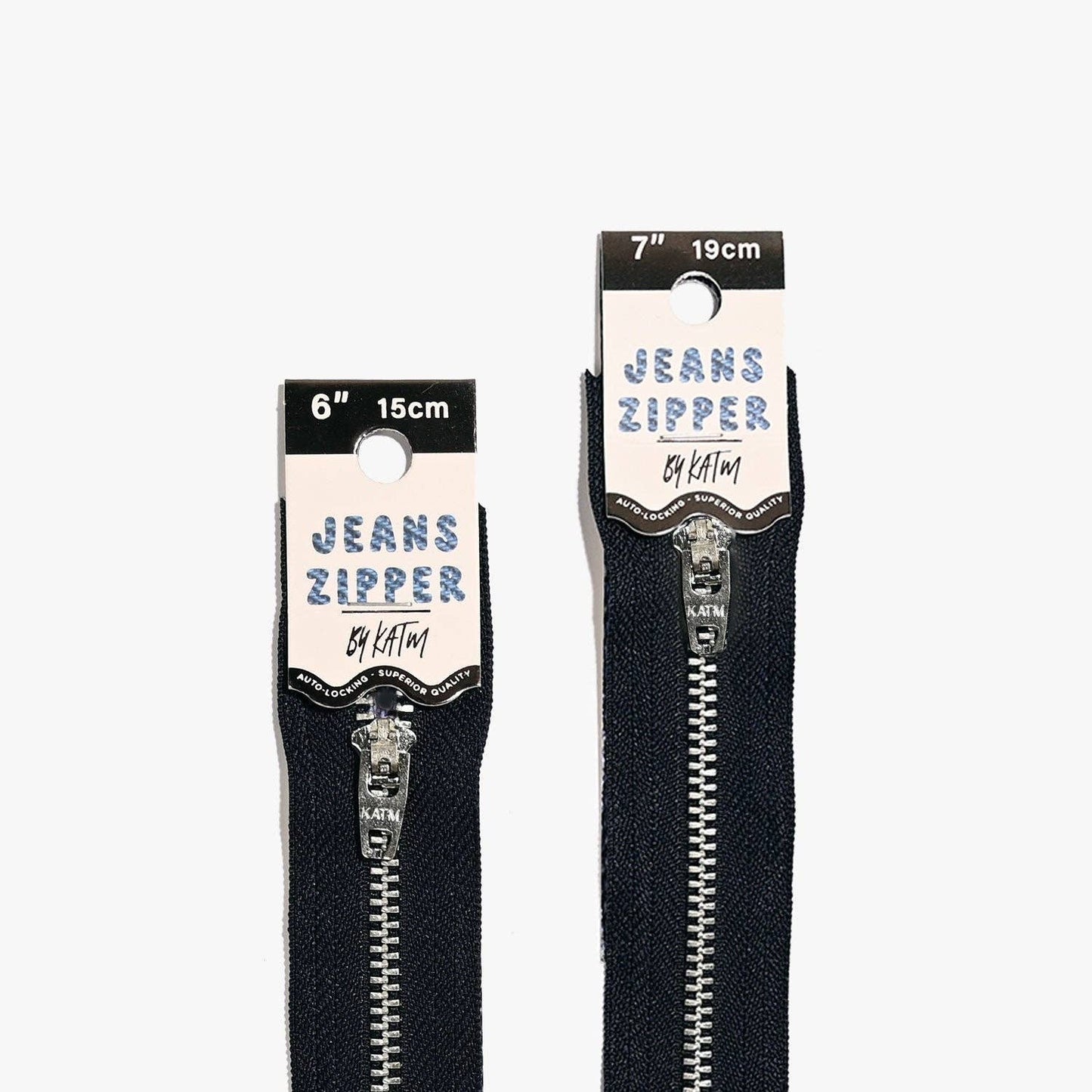 KATM Jeans Zipper | Navy: 19 cm