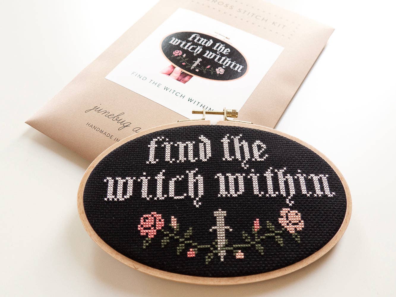 Find the Witch Within DIY Cross Stitch Kit