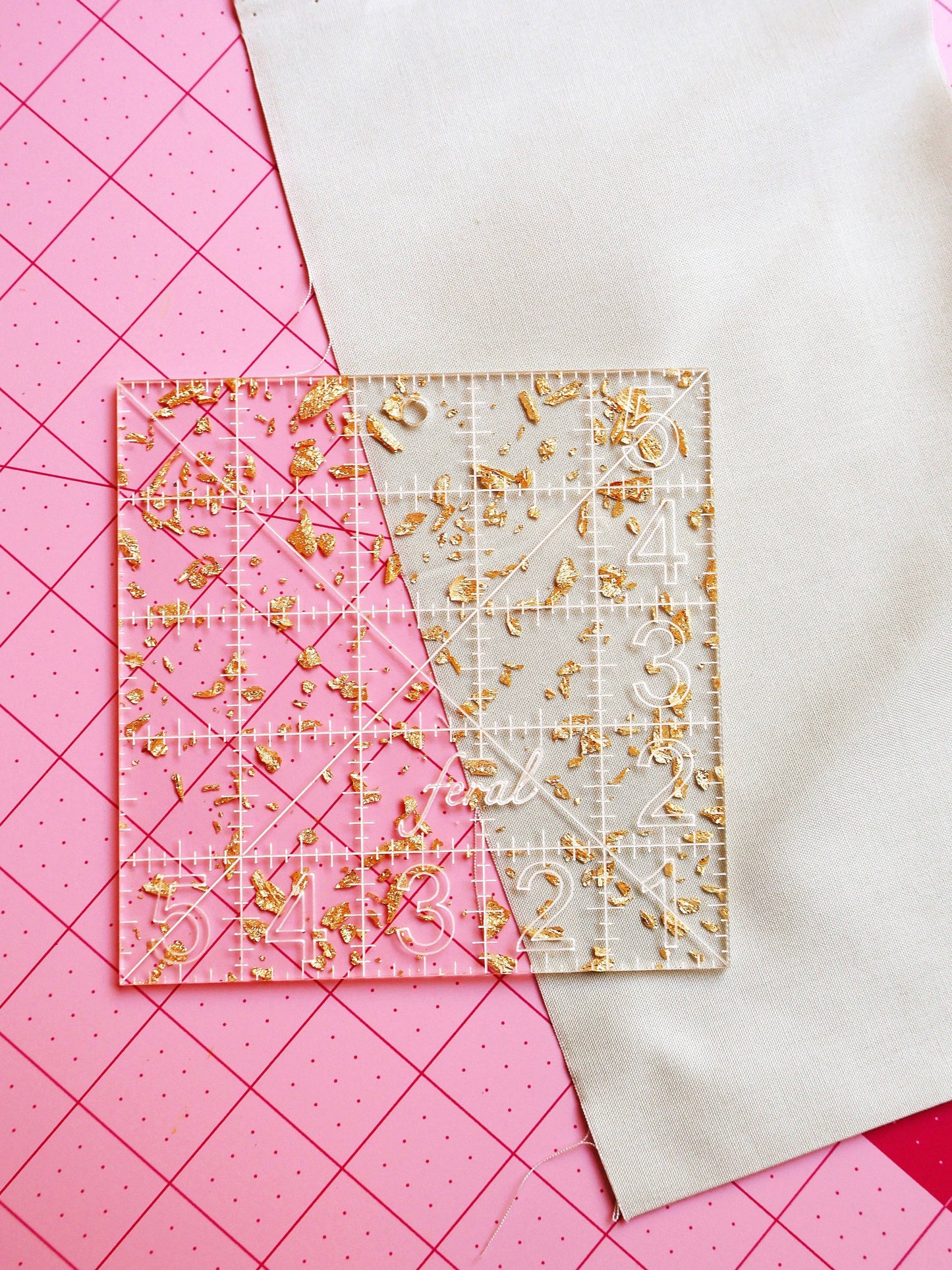 Charm square ruler: Golden