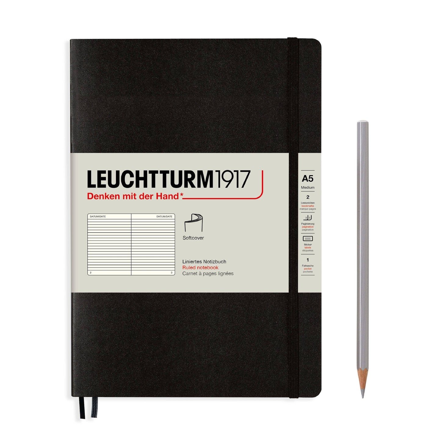 Notebooks - Medium (A5): Olive / Hardcover / Squared
