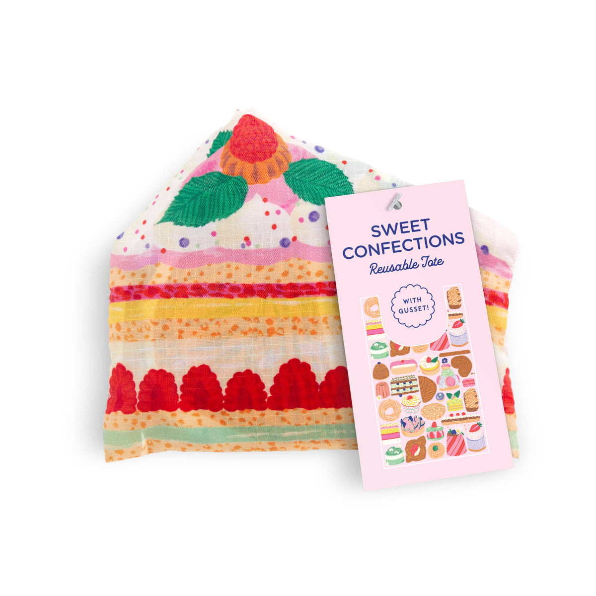 Sweet Confections Packable Nylon Tote Bag