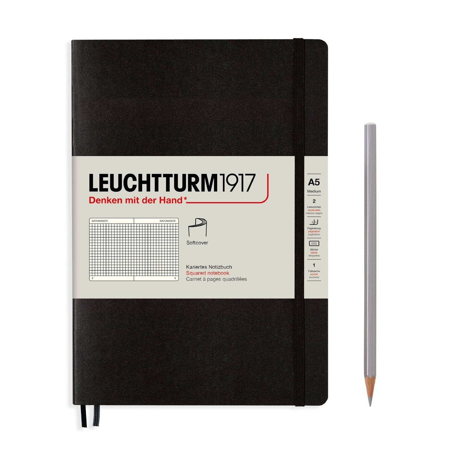 Notebooks - Medium (A5): Olive / Hardcover / Squared