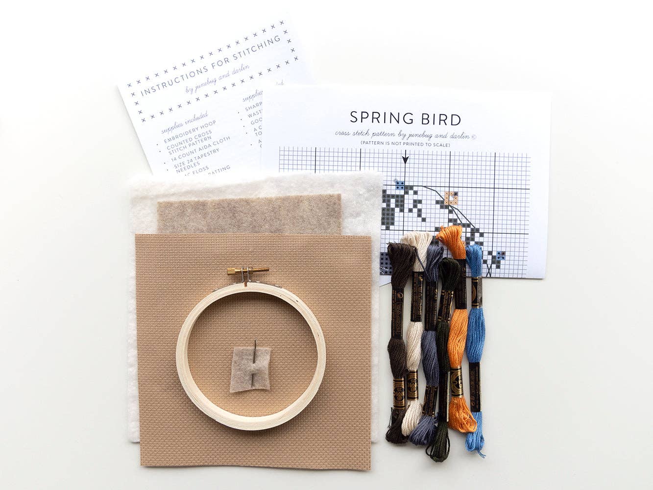 Spring Bird DIY Cross Stitch Kit