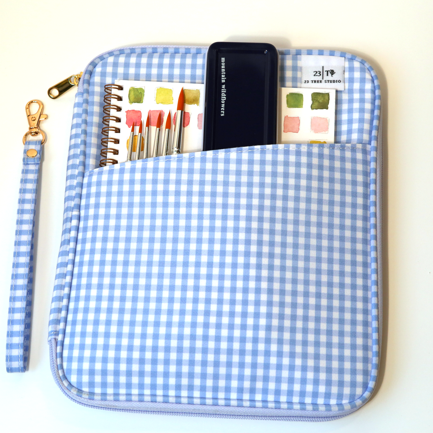 Juliette Watercolor Clutch & Workbook Organizer
