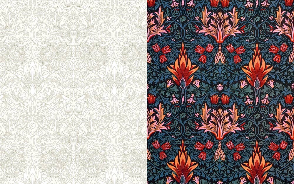William Morris: An Arts & Crafts Coloring Book: Paperback