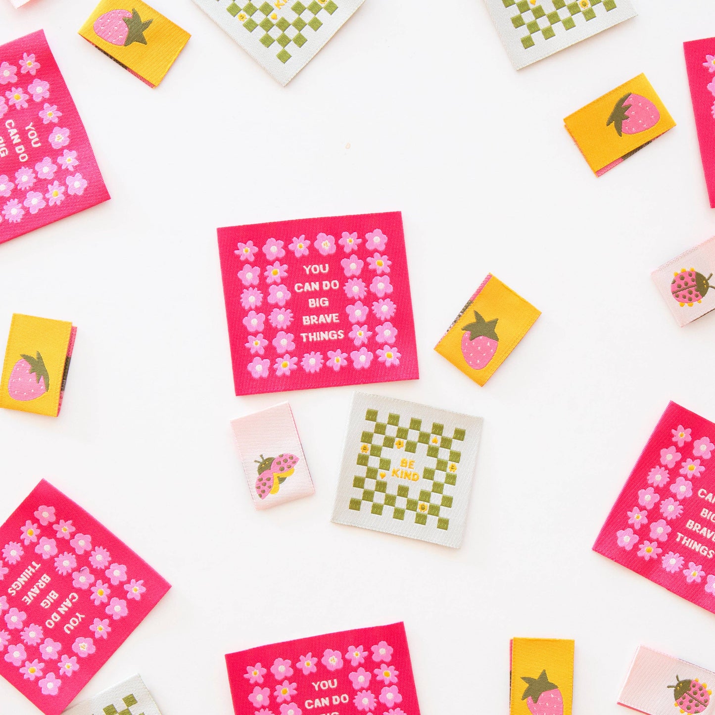 Joyful June Multipack Woven Sewing Quilting Knitting Labels