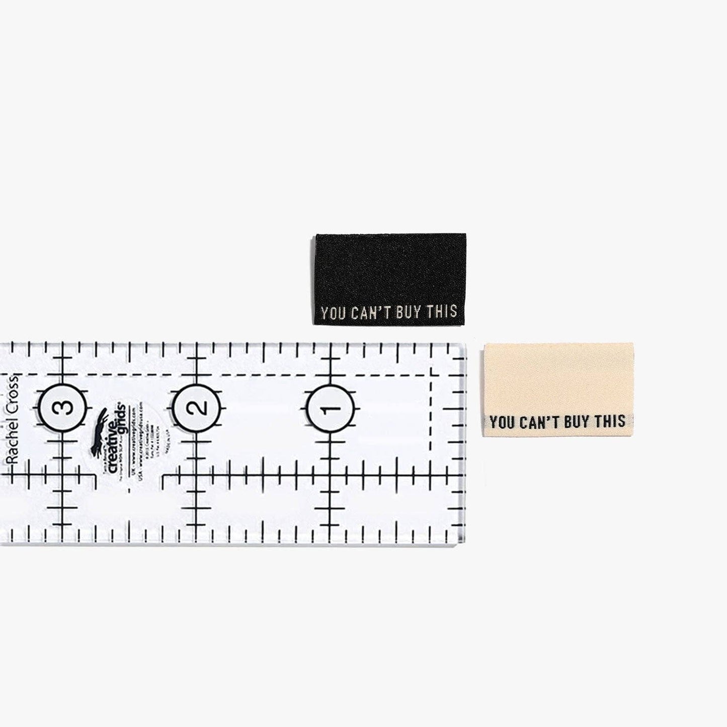 You Can't Buy This (Bk/Cream) Woven Labels